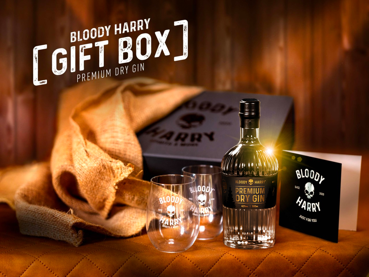 BLOODY HARRY Geschenk Box Premium Dry Gin