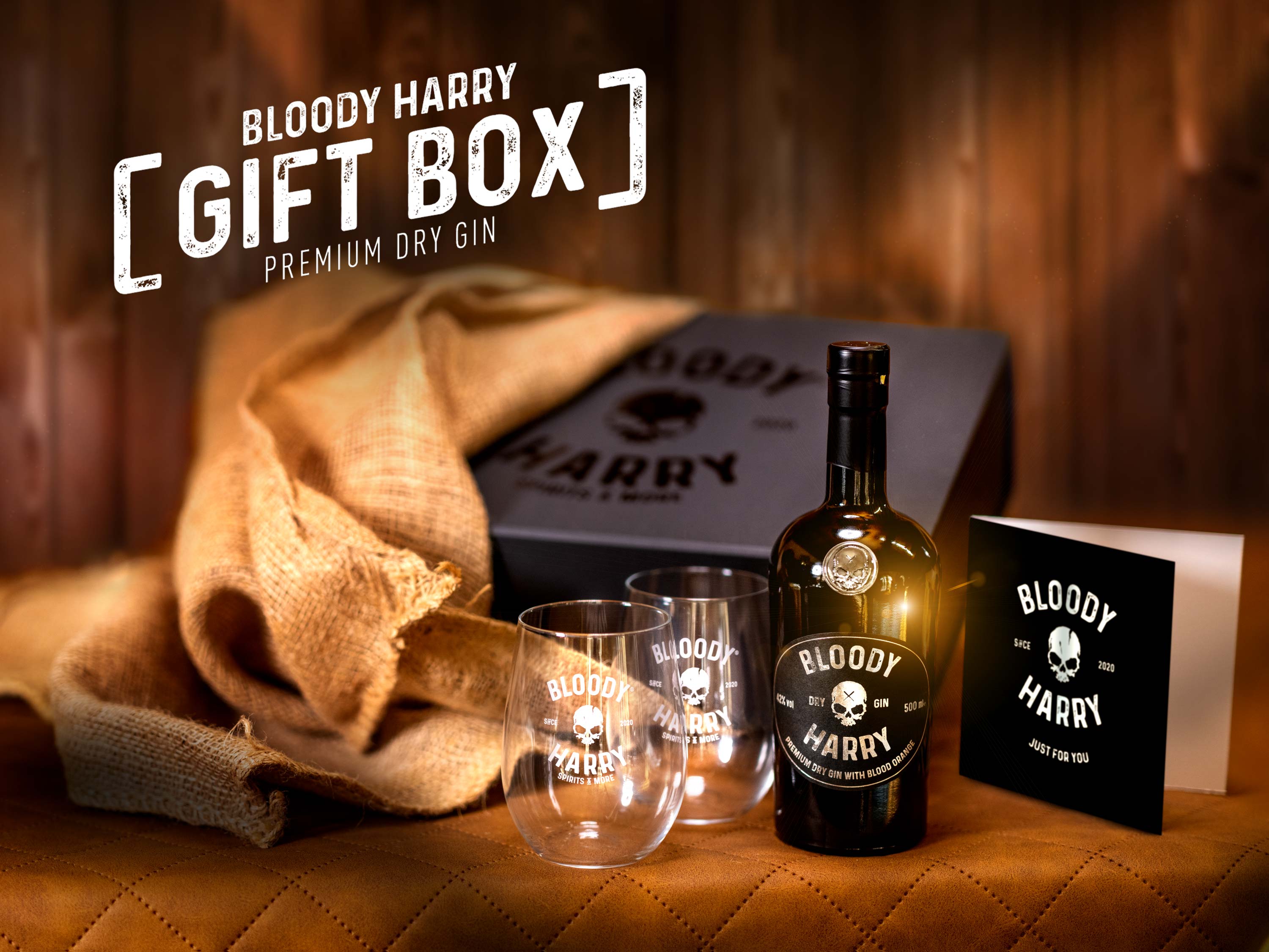 BLOODY HARRY Geschenk Box Premium Dry Gin